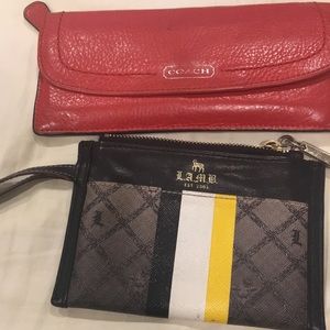 Coach wallet and L.A.M.B coin pouch selling bundle